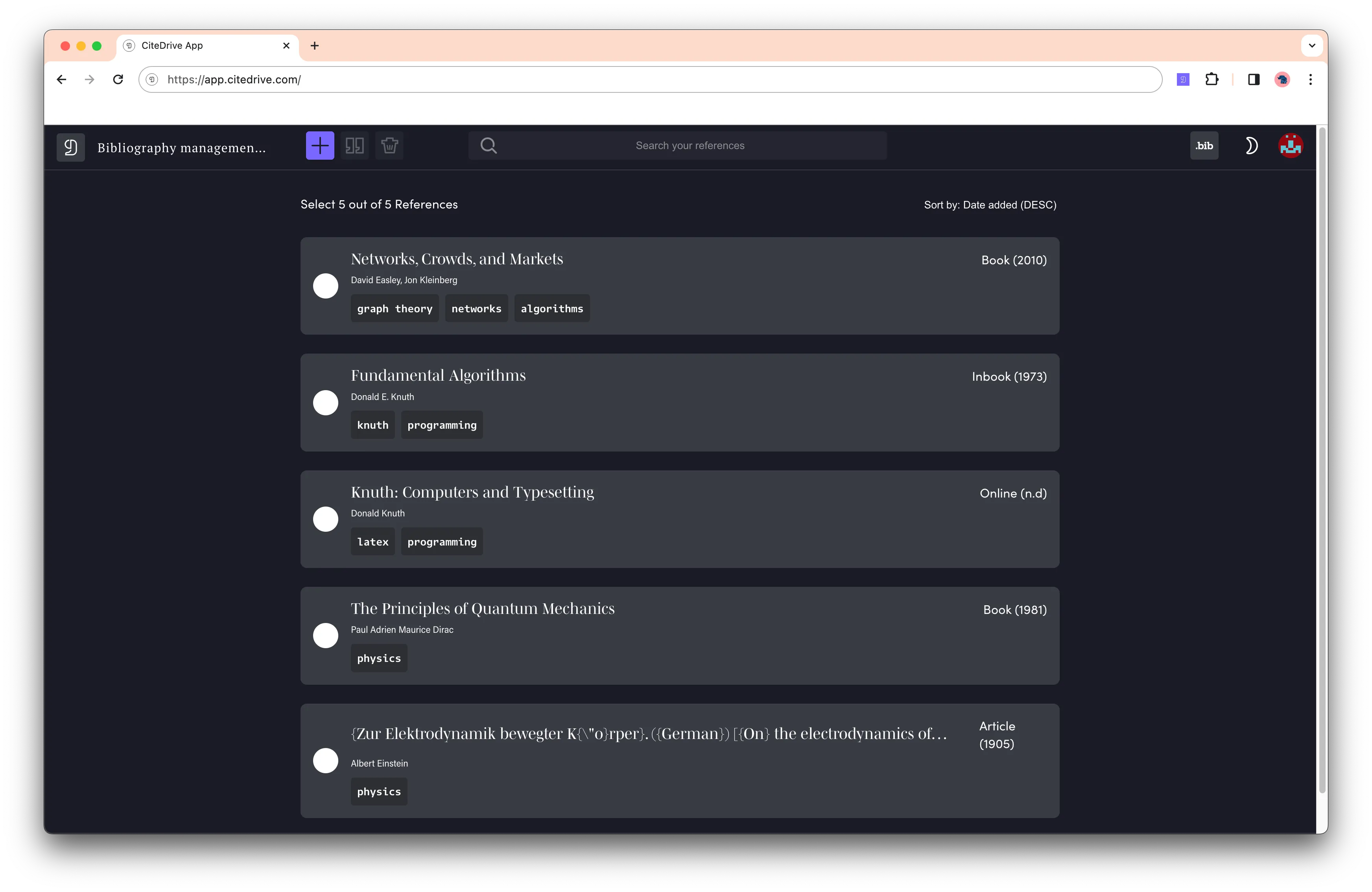 CiteDrive - Eksempel
